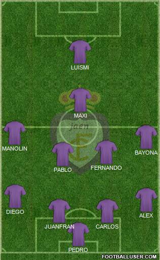 Real Jaén C.F. Formation 2012