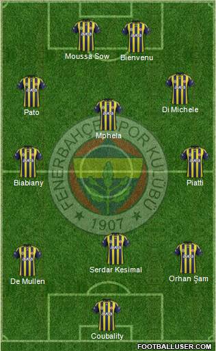 Fenerbahçe SK Formation 2012