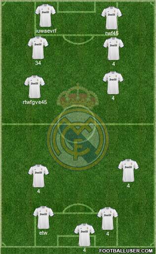 R. Madrid Castilla Formation 2012
