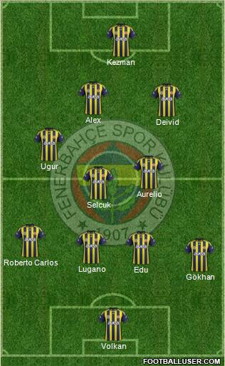 Fenerbahçe SK Formation 2012