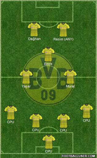 Borussia Dortmund Formation 2012