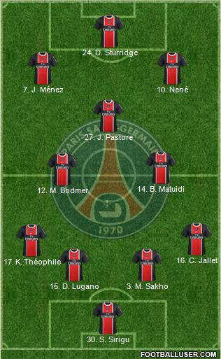 Paris Saint-Germain Formation 2012