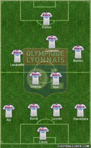 Olympique Lyonnais Formation 2012