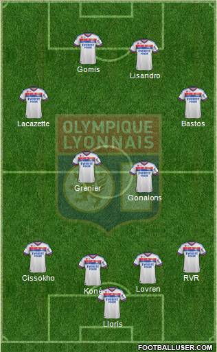 Olympique Lyonnais Formation 2012