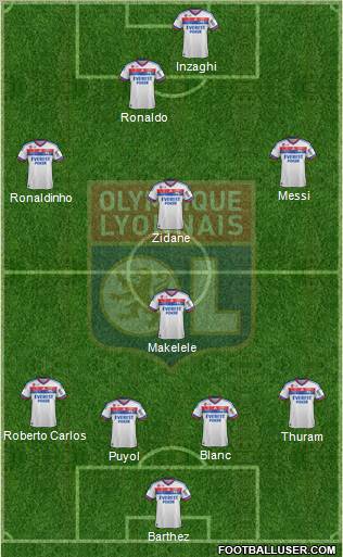 Olympique Lyonnais Formation 2012