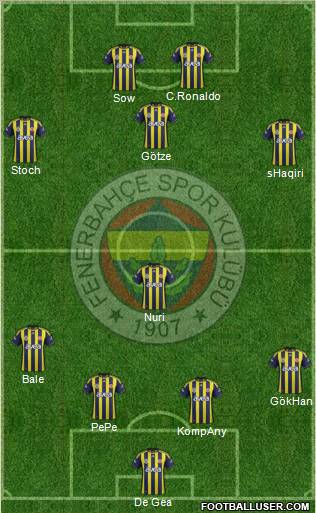 Fenerbahçe SK Formation 2012