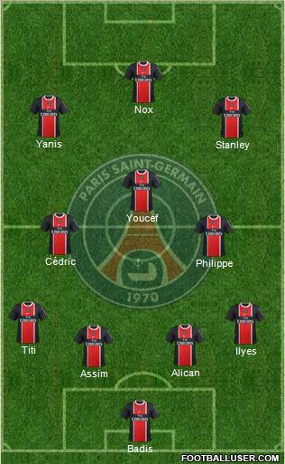 Paris Saint-Germain Formation 2012