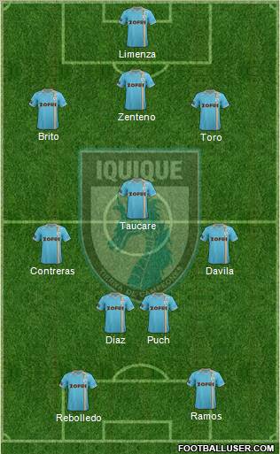 CD Municipal Iquique S.A.D.P. football formation