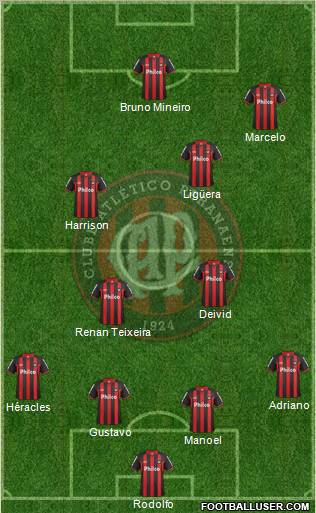 C Atlético Paranaense football formation