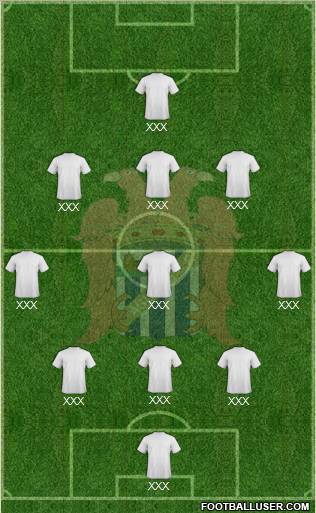 Águilas C.F. Formation 2012