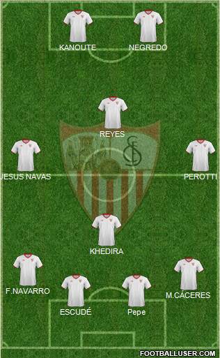 Sevilla F.C., S.A.D. Formation 2012