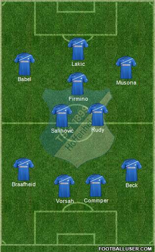 TSG 1899 Hoffenheim Formation 2012