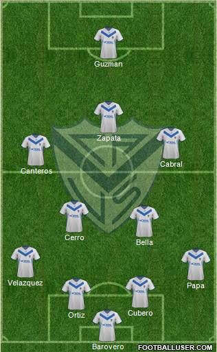 Vélez Sarsfield Formation 2012