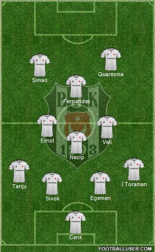 Besiktas JK Formation 2012