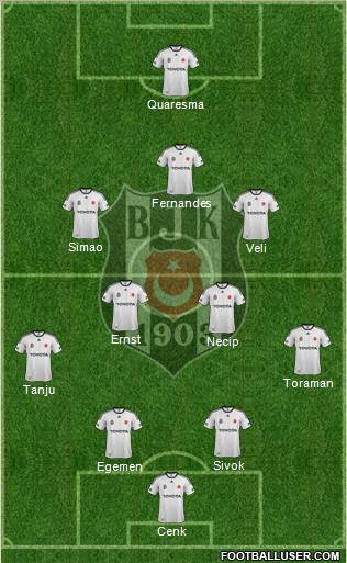 Besiktas JK Formation 2012