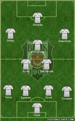 Besiktas JK Formation 2012