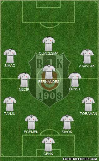 Besiktas JK Formation 2012