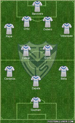 Vélez Sarsfield Formation 2012