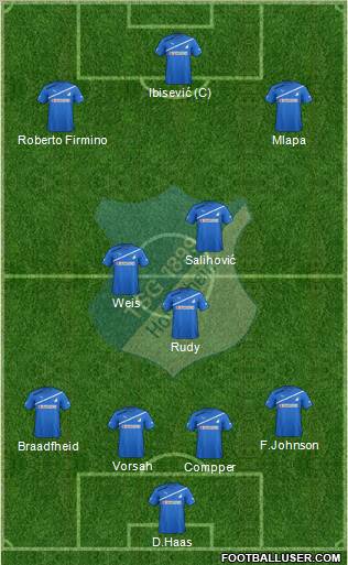 TSG 1899 Hoffenheim Formation 2012