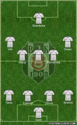 Besiktas JK Formation 2012