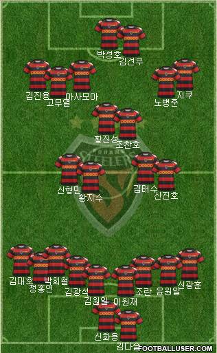 Pohang Steelers Formation 2012
