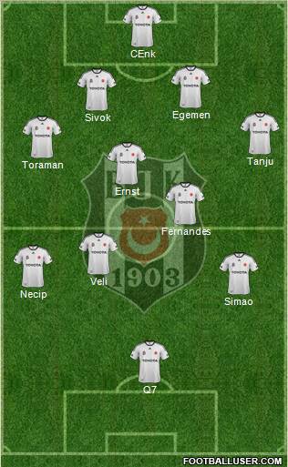 Besiktas JK Formation 2012