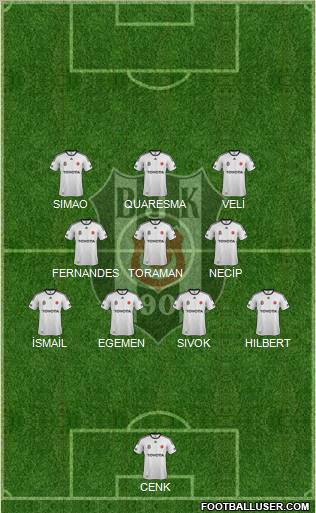 Besiktas JK Formation 2012
