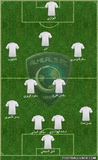 Al-Hilal (KSA) Formation 2012