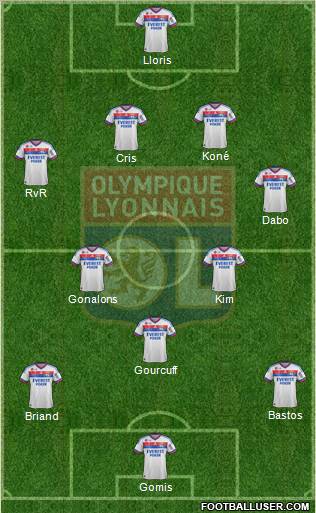 Olympique Lyonnais Formation 2012