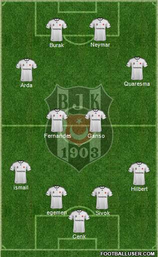 Besiktas JK Formation 2012