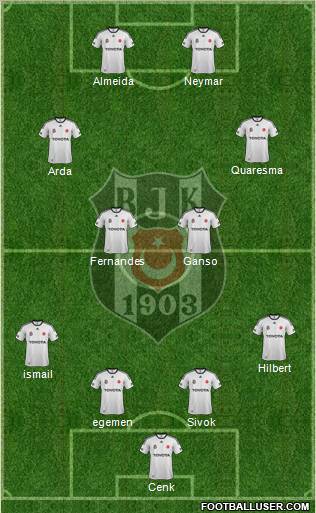Besiktas JK Formation 2012