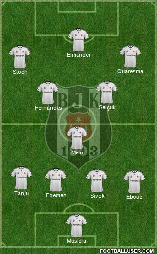 Besiktas JK Formation 2012