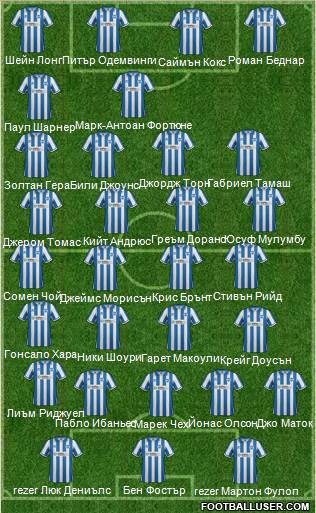Brighton and Hove Albion Formation 2012