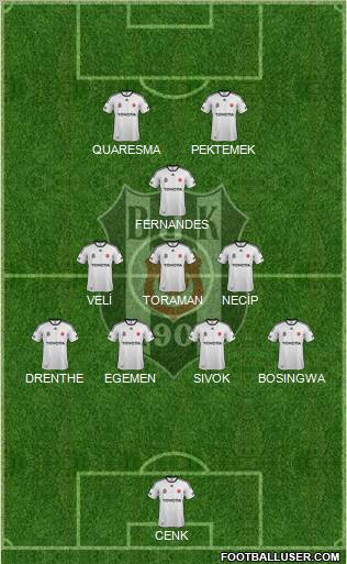Besiktas JK Formation 2012