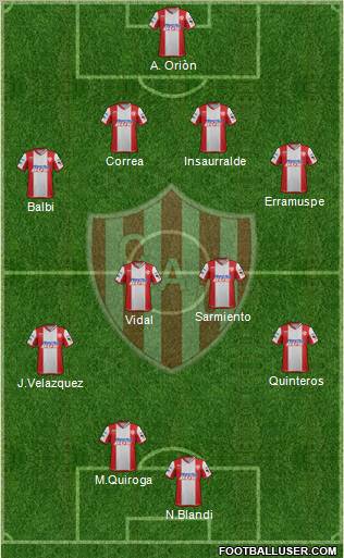 Unión de Santa Fe Formation 2012