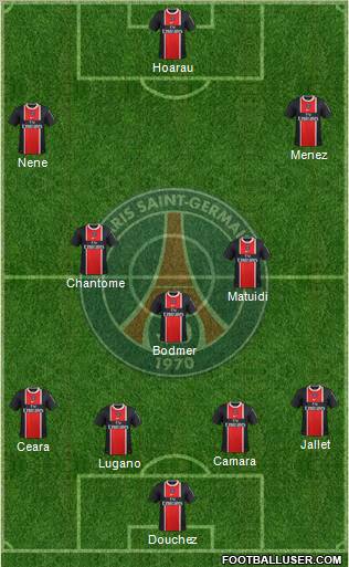 Paris Saint-Germain Formation 2012