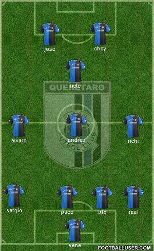 Club de Fútbol Gallos Blancos Formation 2012