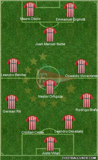 Estudiantes de La Plata Formation 2012