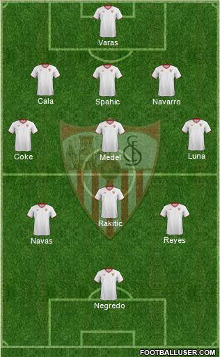 Sevilla F.C., S.A.D. Formation 2012