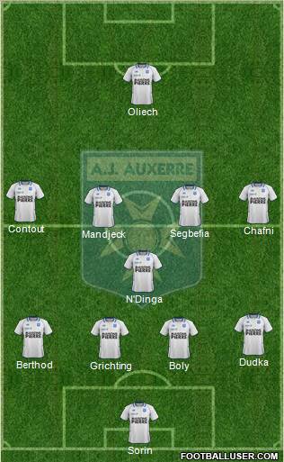 A.J. Auxerre Formation 2012