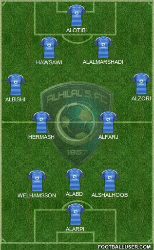 Al-Hilal (KSA) Formation 2012