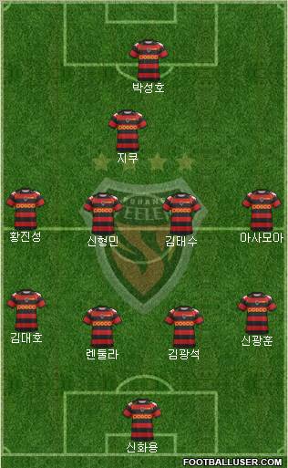 Pohang Steelers Formation 2012