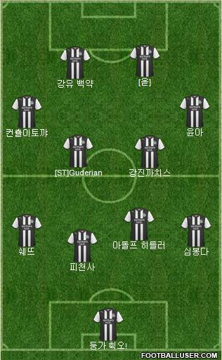 Newcastle United Formation 2012