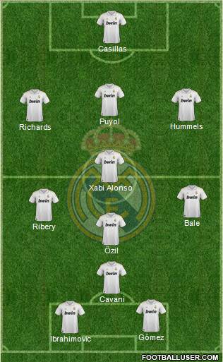 Real Madrid C.F. Formation 2012