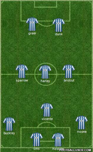 Brighton and Hove Albion Formation 2012