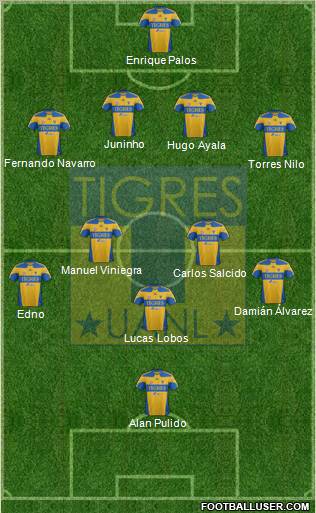 Club Universitario de Nuevo León Formation 2012