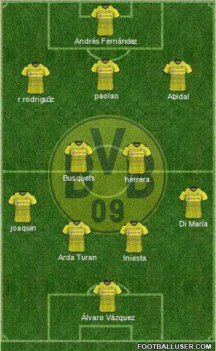 Borussia Dortmund Formation 2012