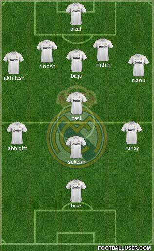 Real Madrid C.F. Formation 2012
