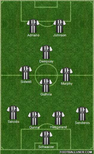 Newcastle United Formation 2012