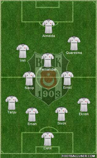 Besiktas JK Formation 2012